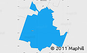 Political Simple Map of ZIP code 76534, single color outside, borders and labels
