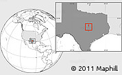 Blank Location Map of ZIP code 76541, highlighted country, highlighted state