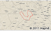 Shaded Relief 3D Map of ZIP code 76542