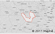 Silver Style 3D Map of ZIP code 76542