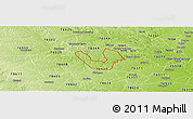 Physical Panoramic Map of ZIP code 76542