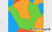 Political Simple Map of ZIP code 76542