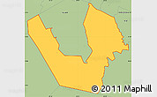 Savanna Style Simple Map of ZIP code 76542