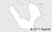 Silver Style Simple Map of ZIP code 76542