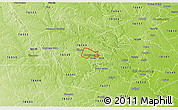 Physical 3D Map of ZIP code 76543