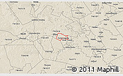 Shaded Relief 3D Map of ZIP code 76543