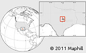 Blank Location Map of ZIP code 76543, highlighted country, highlighted county