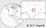 Blank Location Map of ZIP code 76548