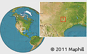 Satellite Location Map of ZIP code 76548