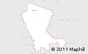 Silver Style Simple Map of ZIP code 76548