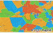 Political 3D Map of ZIP code 76549