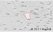 Silver Style 3D Map of ZIP code 76549