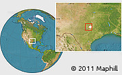 Satellite Location Map of ZIP code 76549, highlighted county