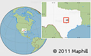 Savanna Style Location Map of ZIP code 76549, highlighted county, highlighted state
