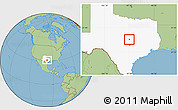 Savanna Style Location Map of ZIP code 76549, highlighted state