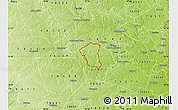 Physical Map of ZIP code 76549