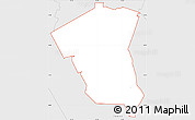 Silver Style Simple Map of ZIP code 76549