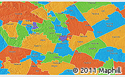 Political 3D Map of ZIP code 76554