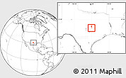 Blank Location Map of ZIP code 76554