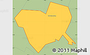 Savanna Style Simple Map of ZIP code 76554