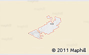 Classic Style 3D Map of ZIP code 76557, single color outside