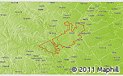 Physical 3D Map of ZIP code 76557