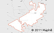 Silver Style Simple Map of ZIP code 76557