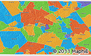 Political 3D Map of ZIP code 76559