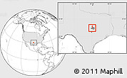 Blank Location Map of ZIP code 76559, highlighted country, highlighted county