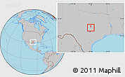 Gray Location Map of ZIP code 76559
