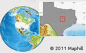 Physical Location Map of ZIP code 76559, highlighted country, highlighted state