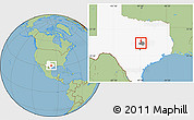 Savanna Style Location Map of ZIP code 76559, highlighted county, highlighted state