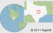 Savanna Style Location Map of ZIP code 76559, highlighted state