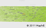 Physical Panoramic Map of ZIP code 76559