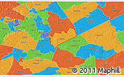 Political 3D Map of ZIP code 76569