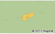 Savanna Style 3D Map of ZIP code 76569, single color outside
