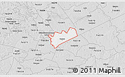 Silver Style 3D Map of ZIP code 76569