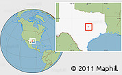 Savanna Style Location Map of ZIP code 76569, highlighted state