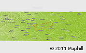 Physical Panoramic Map of ZIP code 76569