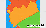 Political Simple Map of ZIP code 76569