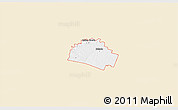 Classic Style 3D Map of ZIP code 76571, single color outside