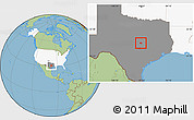 Savanna Style Location Map of ZIP code 76571, highlighted country, highlighted state