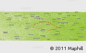 Physical Panoramic Map of ZIP code 76571