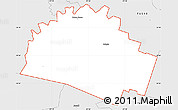 Silver Style Simple Map of ZIP code 76571