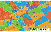 Political 3D Map of ZIP code 76579