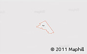 Silver Style 3D Map of ZIP code 76579, single color outside