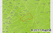 Physical Map of ZIP code 76675