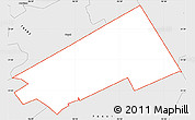 Silver Style Simple Map of ZIP code 76675