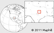 Blank Location Map of ZIP code 76708