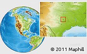Physical Location Map of ZIP code 76708